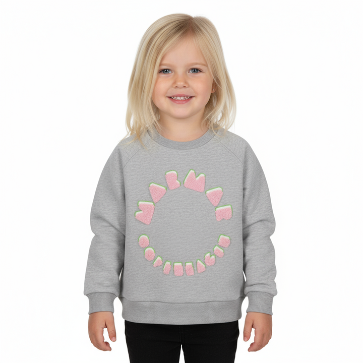 MarMar Theos Pink Logo Sweatshirt | Soft Organic Cotton Kids Pullover