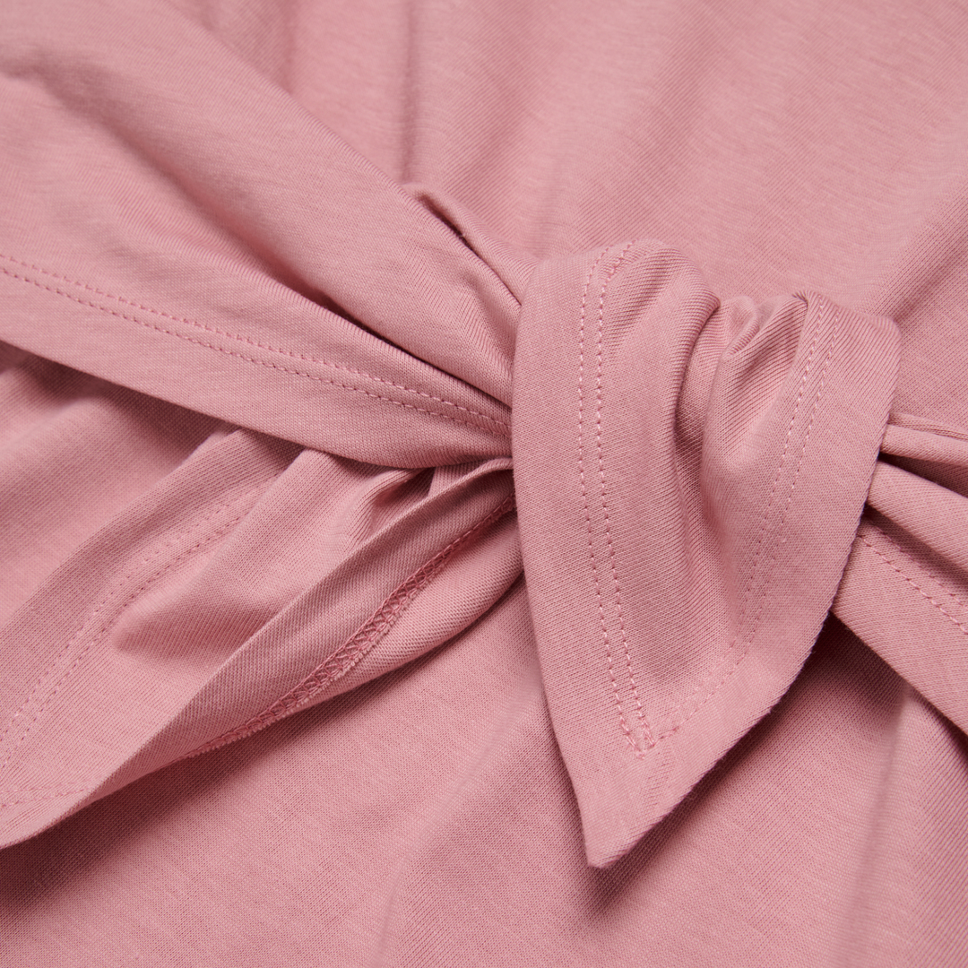 N21 Girls Logo T-Shirt Dress with Tie Waist – Short Sleeve