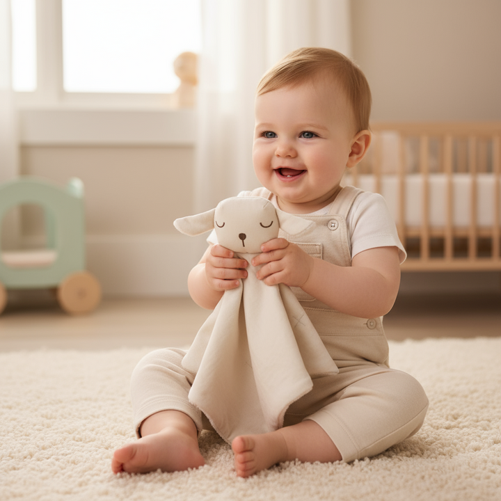 7AM Enfant Lovey Lamb – Soft Plush Comfort Toy for Babies