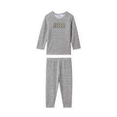 Whipped Cocoa Grey Mix Bro Velour PJ