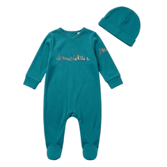 Dottie Lou - Teal Global Dreamer Footie Set