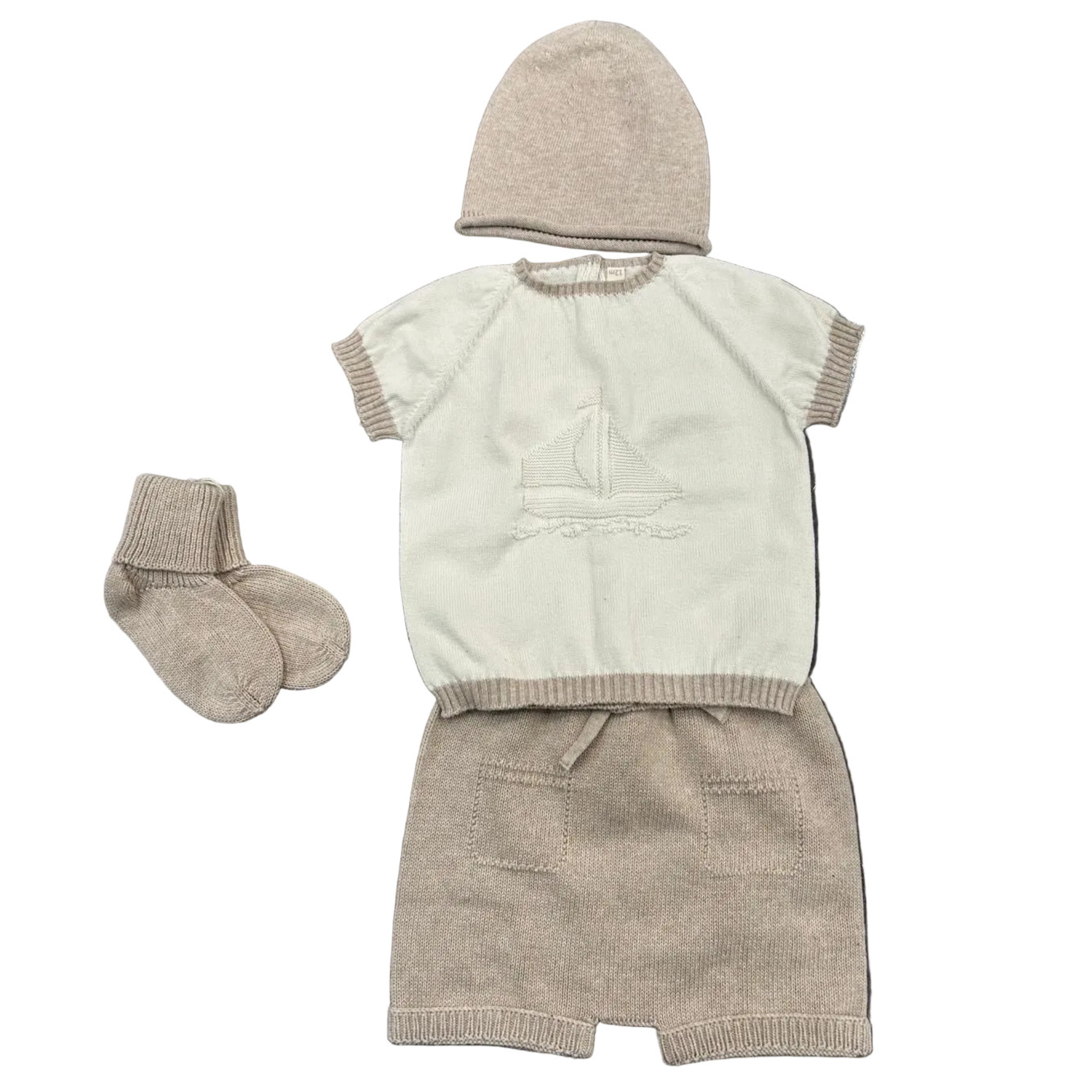 Li & Me - Embroidered Boat Short 4pc Set