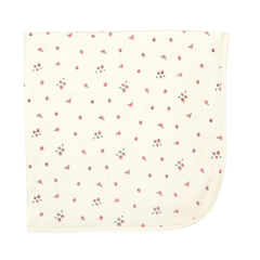 Tuntun - Pointelle Blanket Natural Strawberries