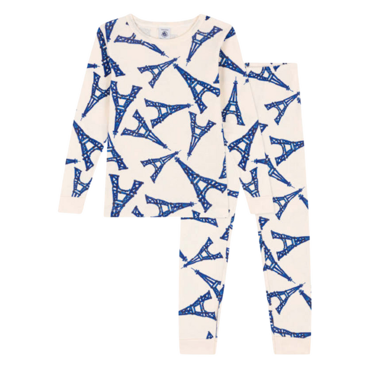 Petit Bateau | Eiffel Tower Pajamas for Kids - Paris