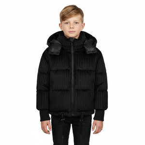 Raygo Black Corduroy Jacket | Timeless Style, Soft Texture & Comfort