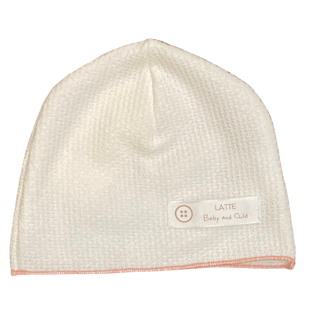Latte Basco trim rose hat