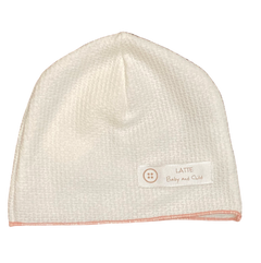 Latte Basco trim rose hat