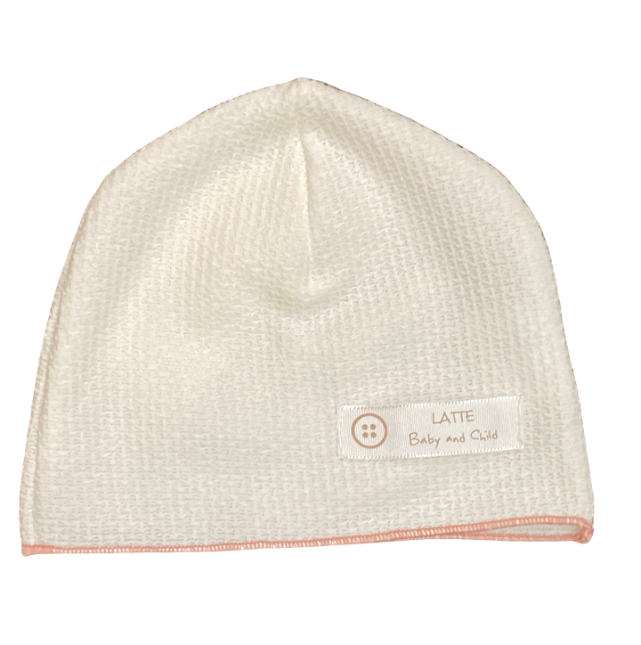 Latte Basco trim rose hat