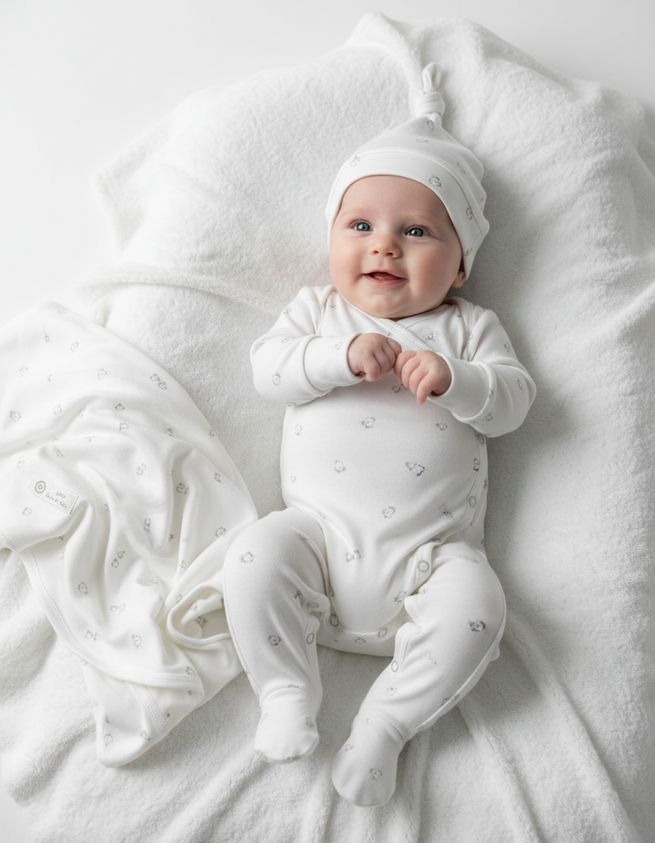 Latte Baby Bird Print 3-Piece Set