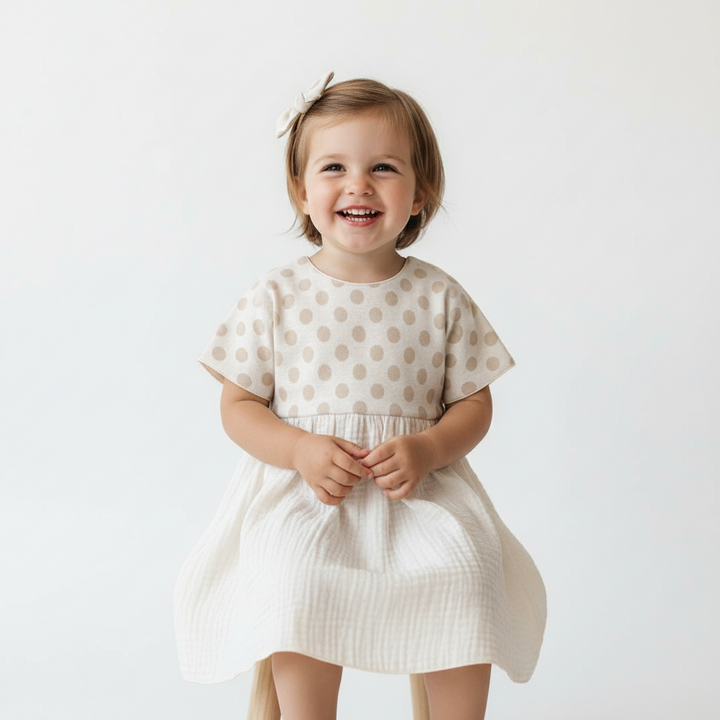 Latte Cecilia Girls Dress