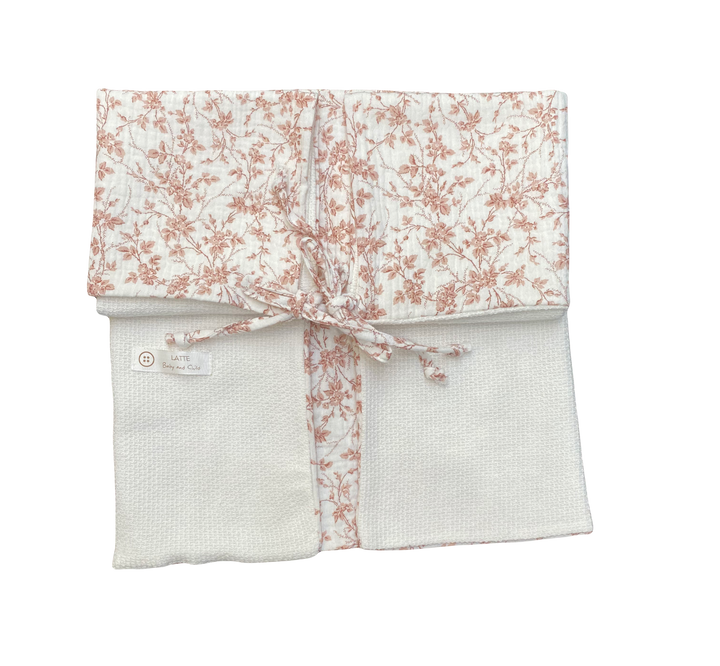 Latte Coperta Floral Blanket