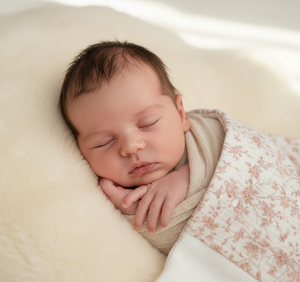 Latte Coperta Floral Blanket