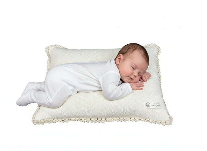 Latte Ivory Baby Lace Pillow