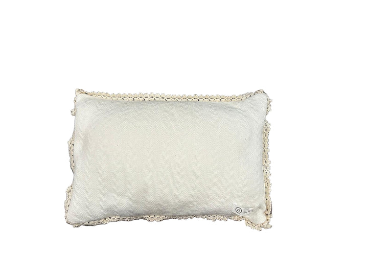 Latte Ivory Baby Lace Pillow