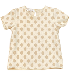 Latte Short Sleeve Pois Tshirt