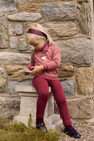 Ely’s & Co. – Girl French Terry Scottish 2-Piece Set | Pink