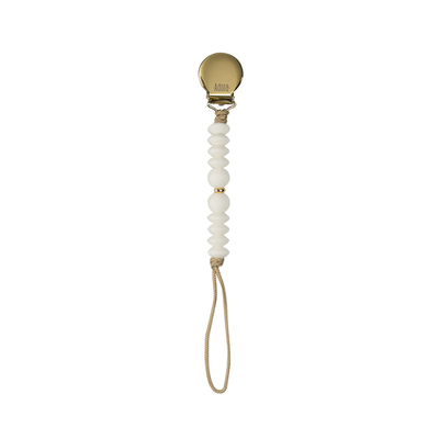 vanilla gold ombre pacifier clip