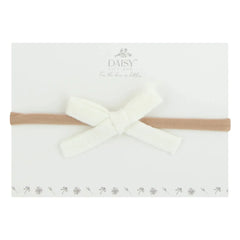 Daisy Gift Box – Knit Thin Bow Headband | Ivory