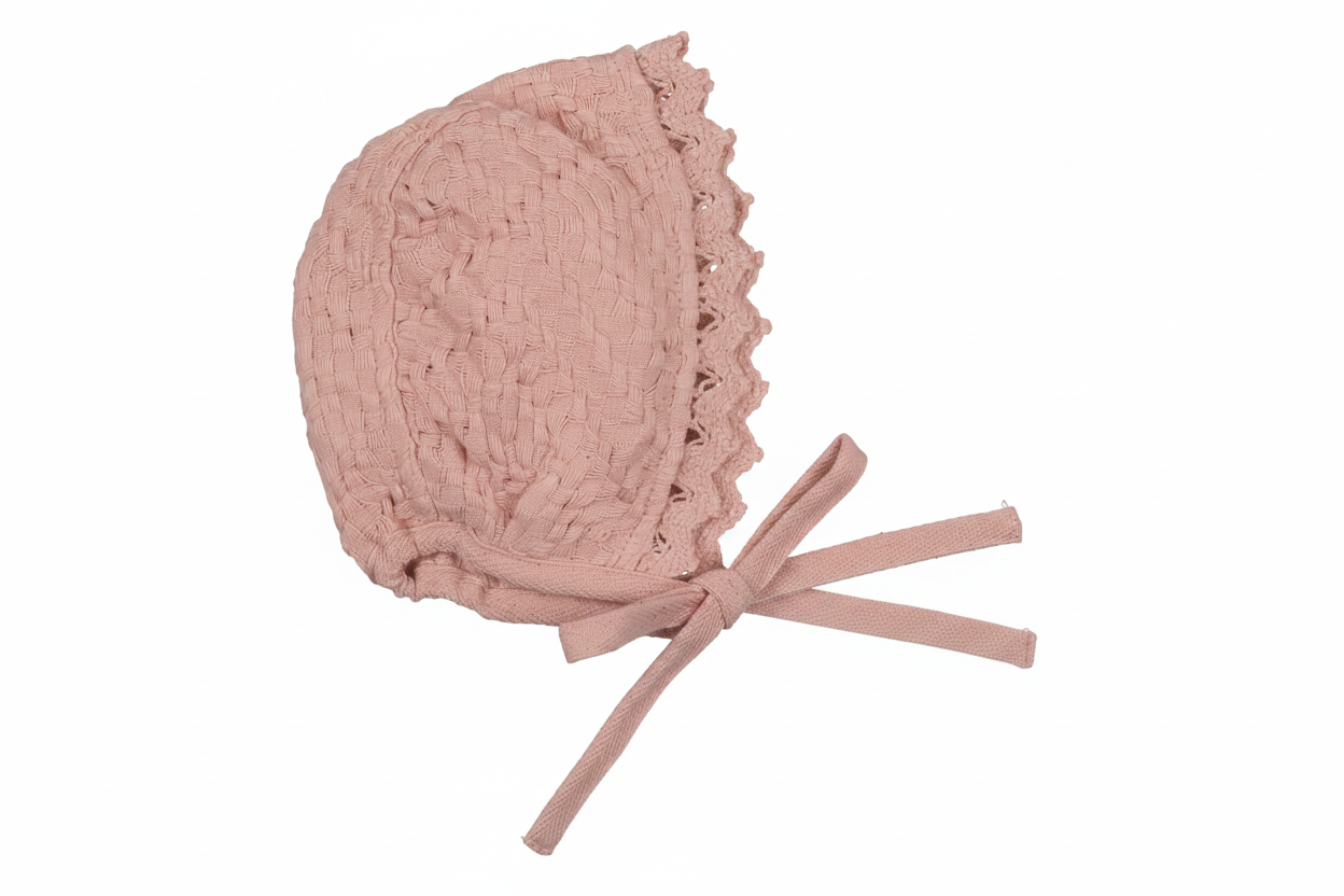 Bebe Organic Lumi Chenille Baby Jacket & Bonnet Set – Dusty Rose