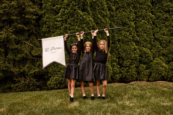 Parni Black Taffeta Skirt