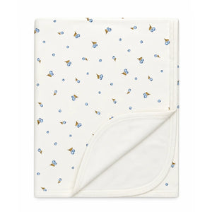 Cotton Pompom Mini Cherries Blanket Ivory