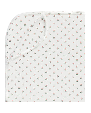 Little Parni Baby Pink Floral Blanket (K665)