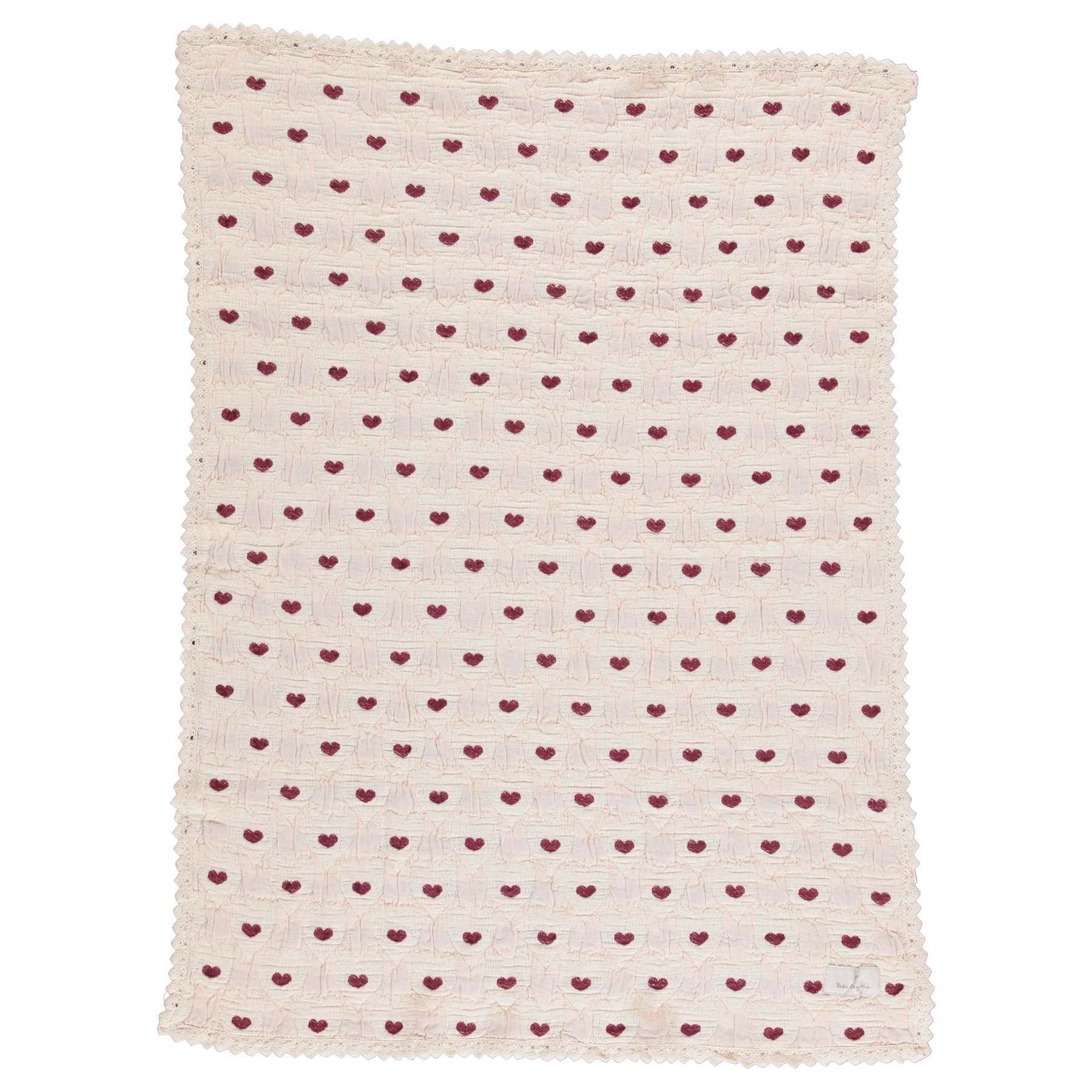 Bebe Organic Heart Motif Love Blanket