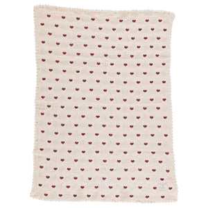Bebe Organic Heart Motif Love Blanket