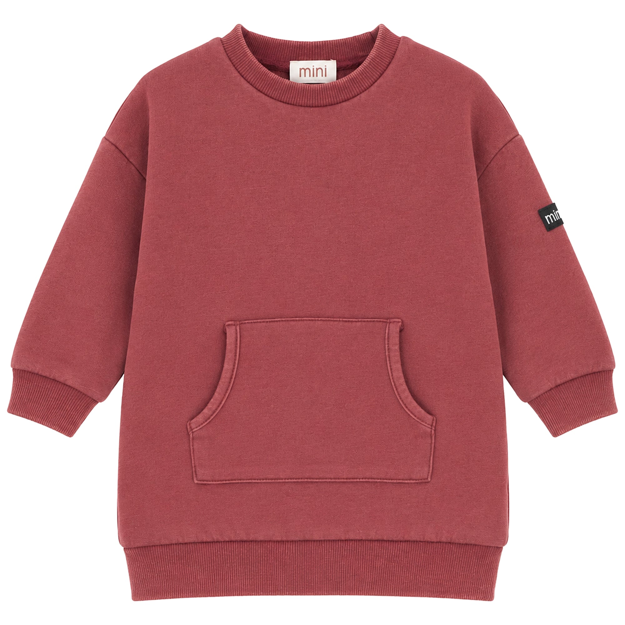 Mini P Washed Frill Pocket Dress | Red