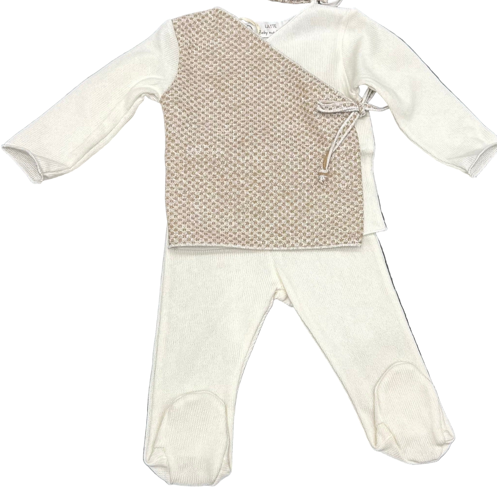 Baby Mock Wrap Knit 2-Piece Set – Made in Italy