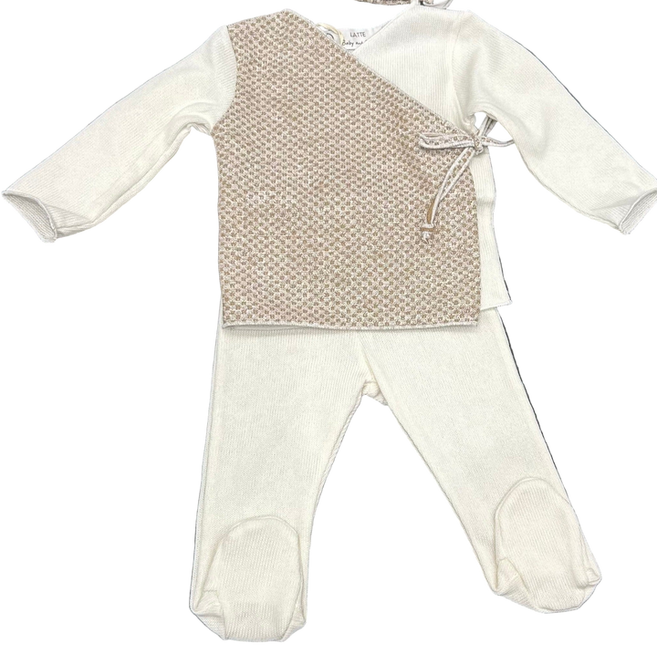 BABY MOCK WRAP KNIT 2PC | MADE IN ITALY