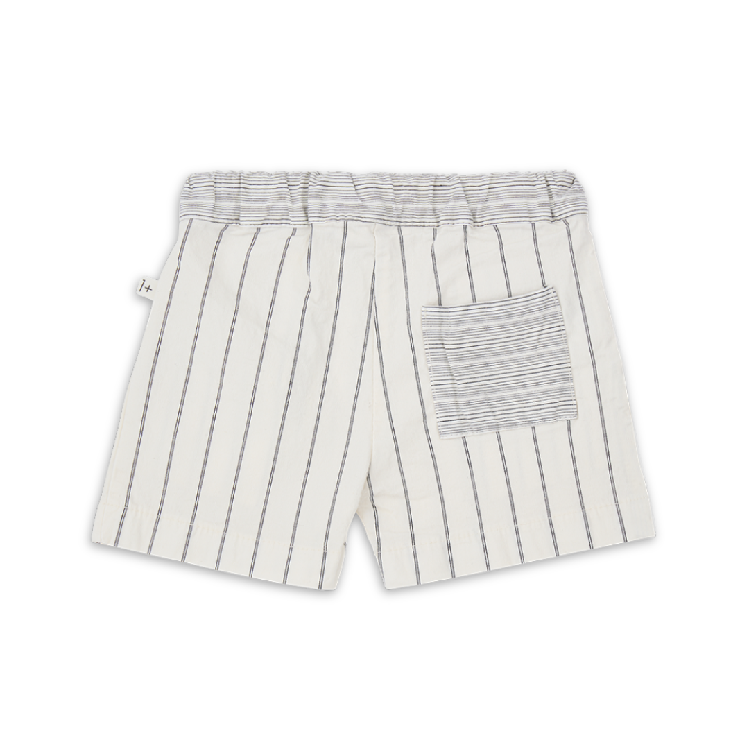 1+ in the family Off White Bermuda Cotton Kids Shorts Elastic Waist Summer Style