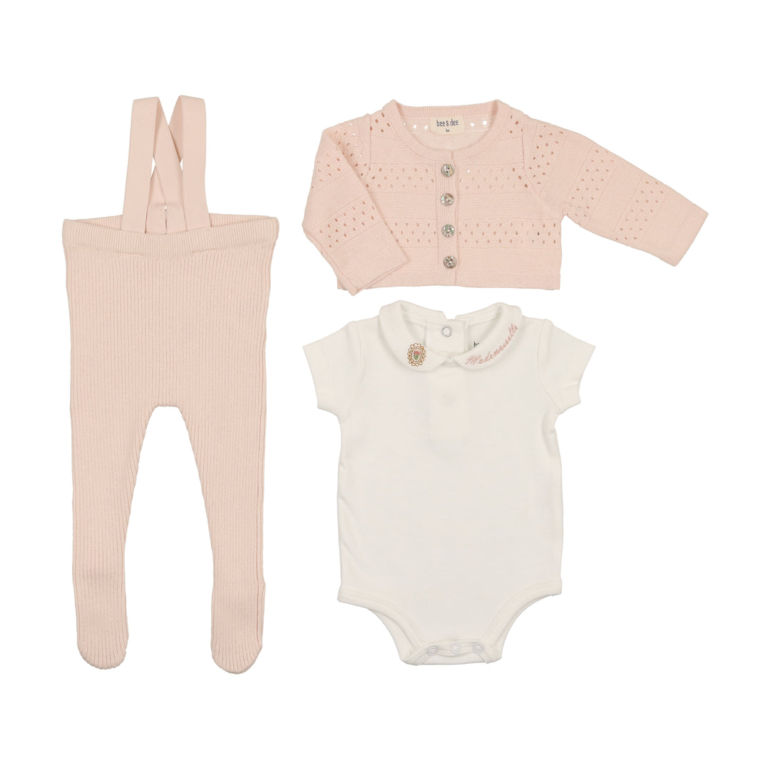 Bee & Dee Pearly Pink Mademoiselle & Monsieur Ensemble
