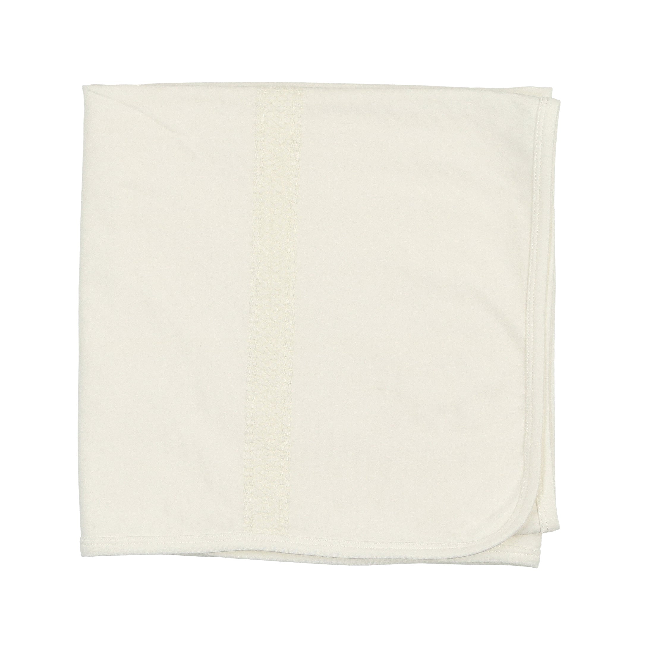 Maniere Cream Elegant Embroidery Blanket