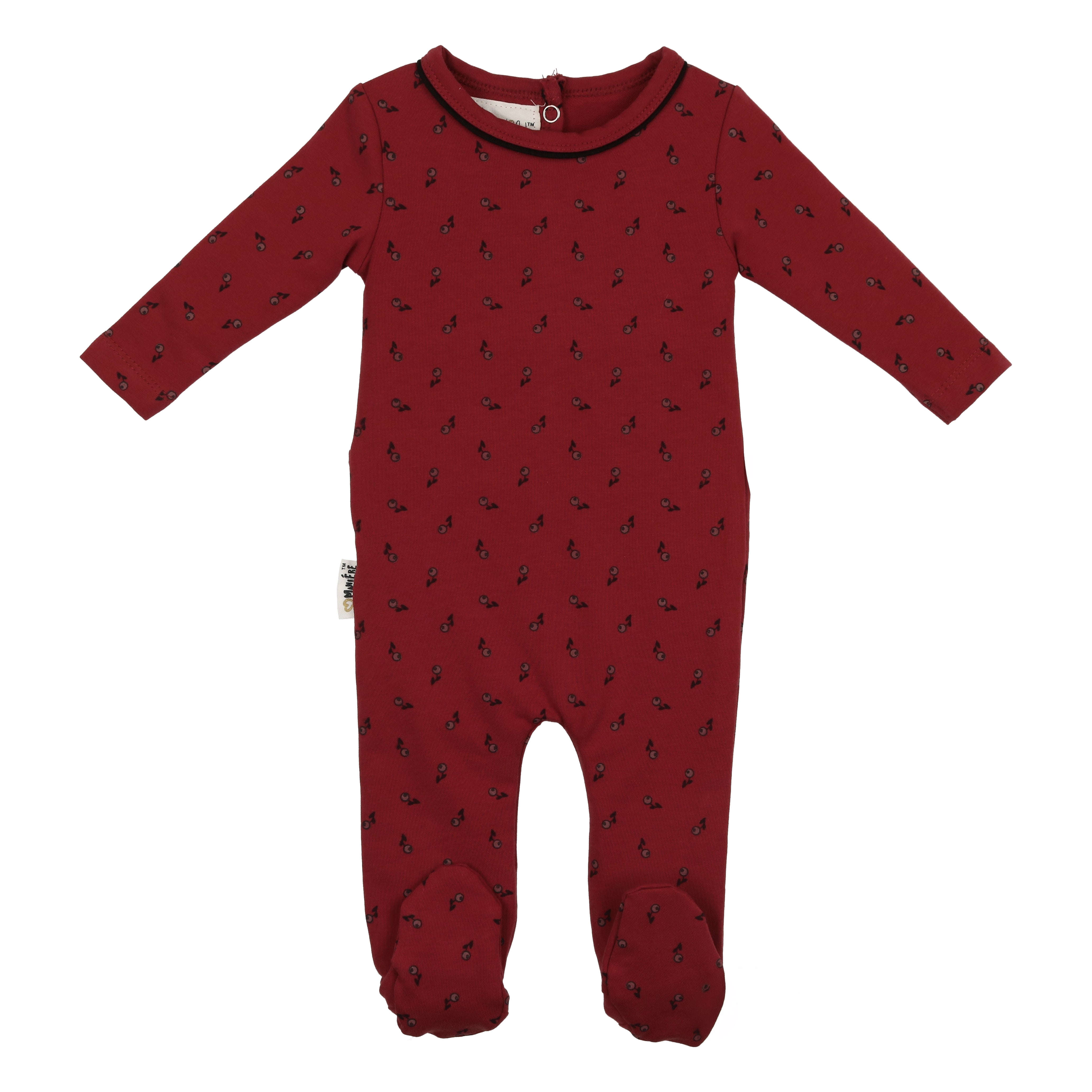 Maniere Bordeaux Winter Berries Footie