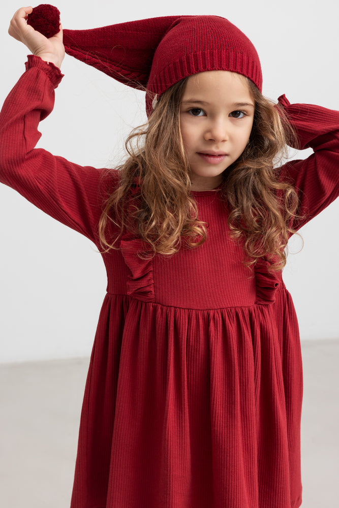 MarMar Copenhagen Dikte Dress - Ribbed Ruffle Knit - 3 colors