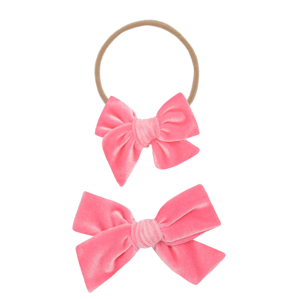 Lou Lou Small Velvet Bow Headband