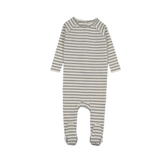 Mema Knits rib stripe footie