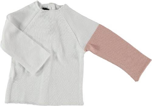 Pequeno TOCON Knit Contrast Sleeve 3 PC Set ( Top,Bottom & Hat)