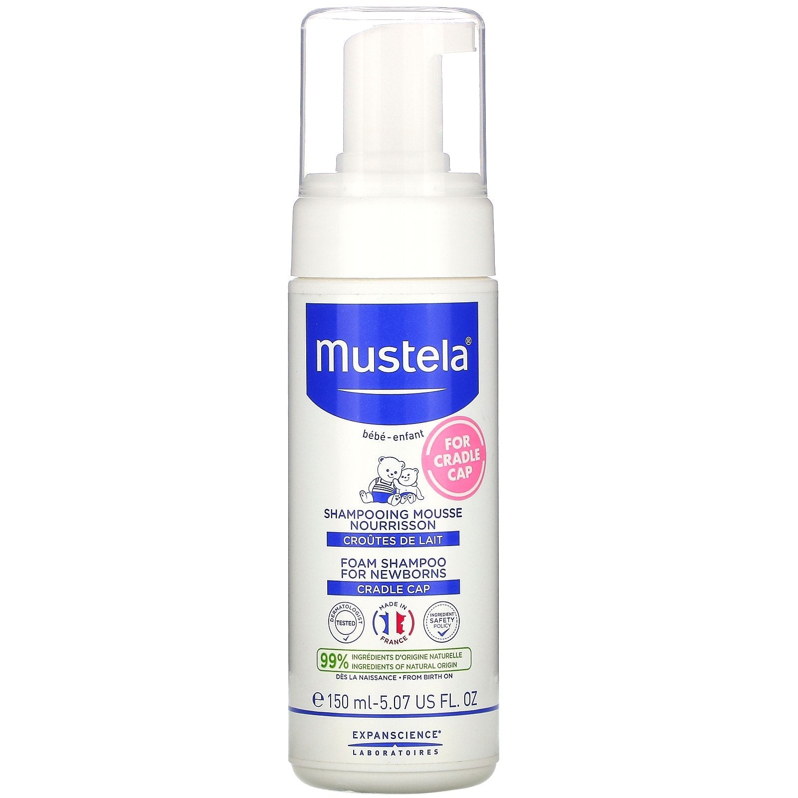 Mustela Baby Foam Shampoo for Newborns 5.07 fl oz