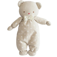 Alimrose Baby Baby Ted White Linen Spot