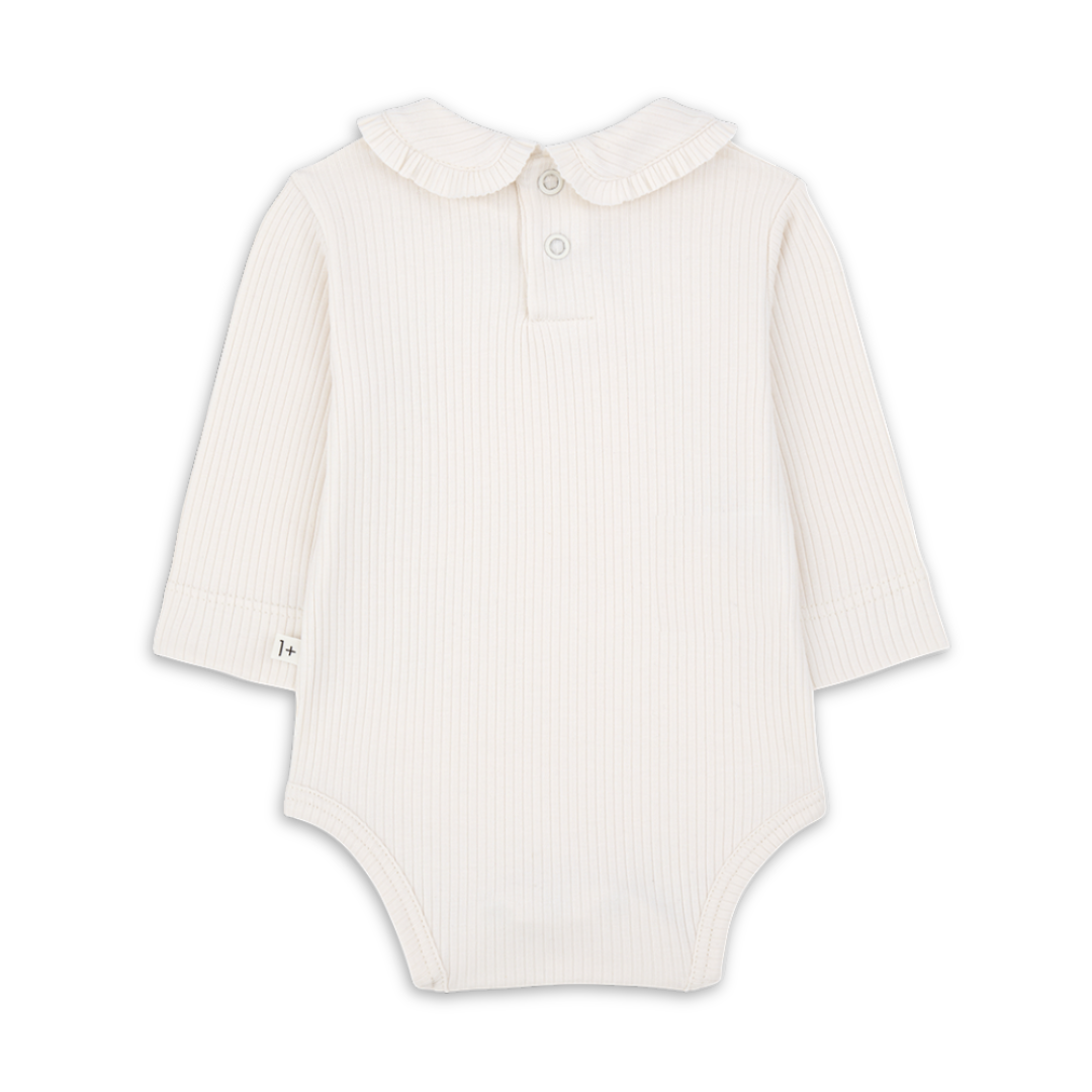 1+ in the family Nina Collar Body Soft Cotton Baby Bodysuit Peter Pan Collar