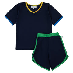 Miss Mini Neon Top & Bottom Shorts Set