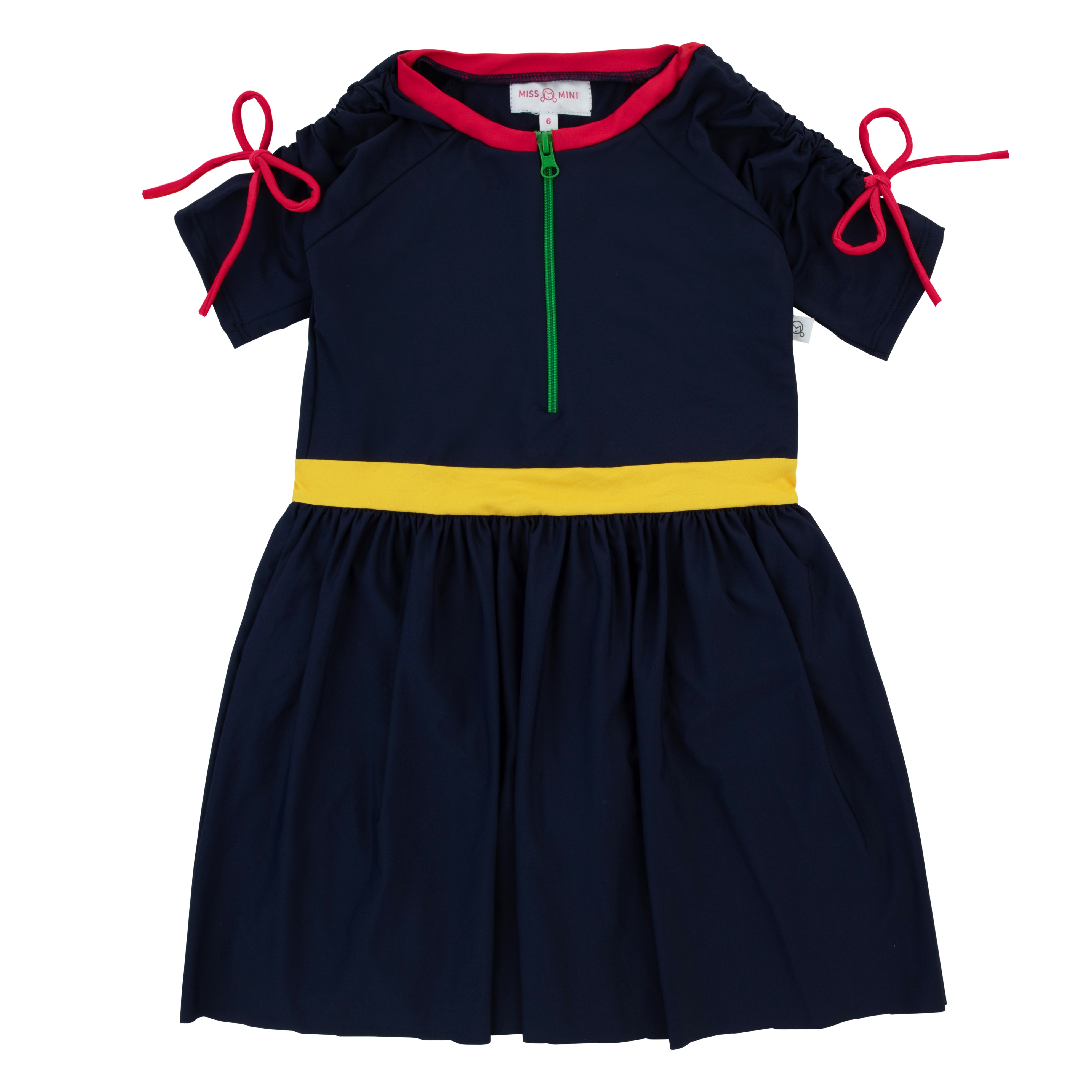Miss Mini Neon Swim Dress with Snaps