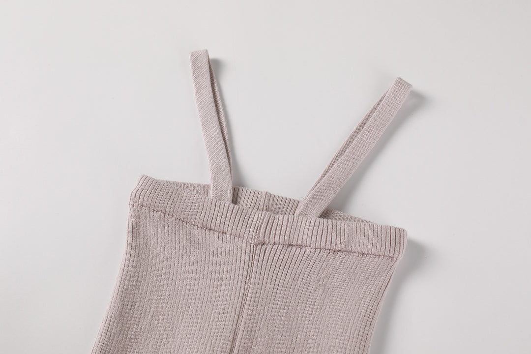Nou Nelle Natural Knit Suspender Pants