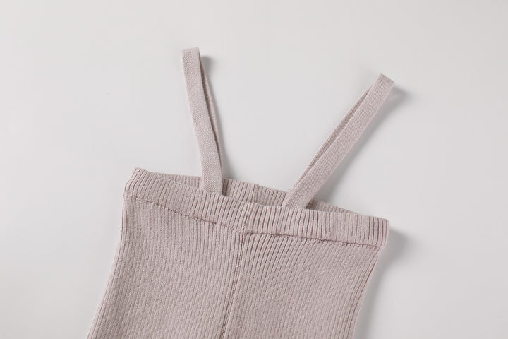 Nou Nelle Natural Knit Suspender Pants