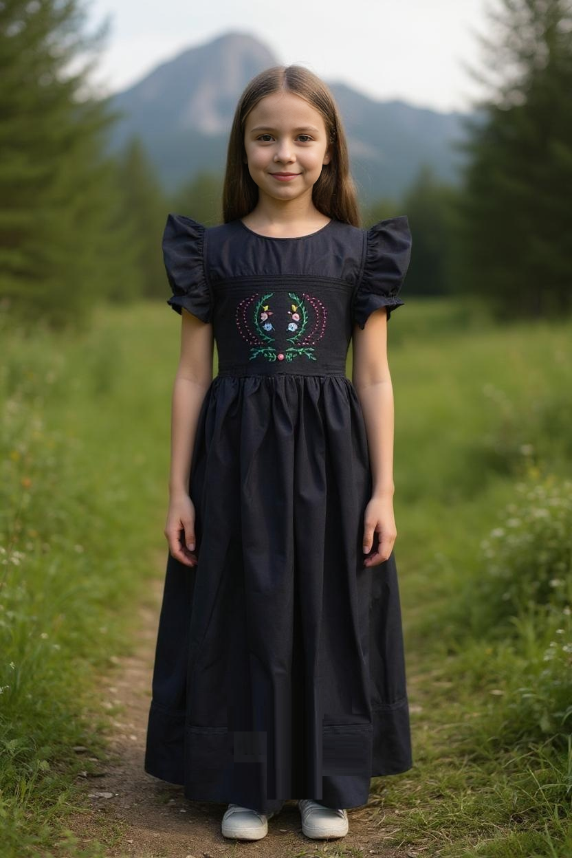 Nipoti Hand-Embroidered Smocked Maxi Dress | Peruvian Cotton