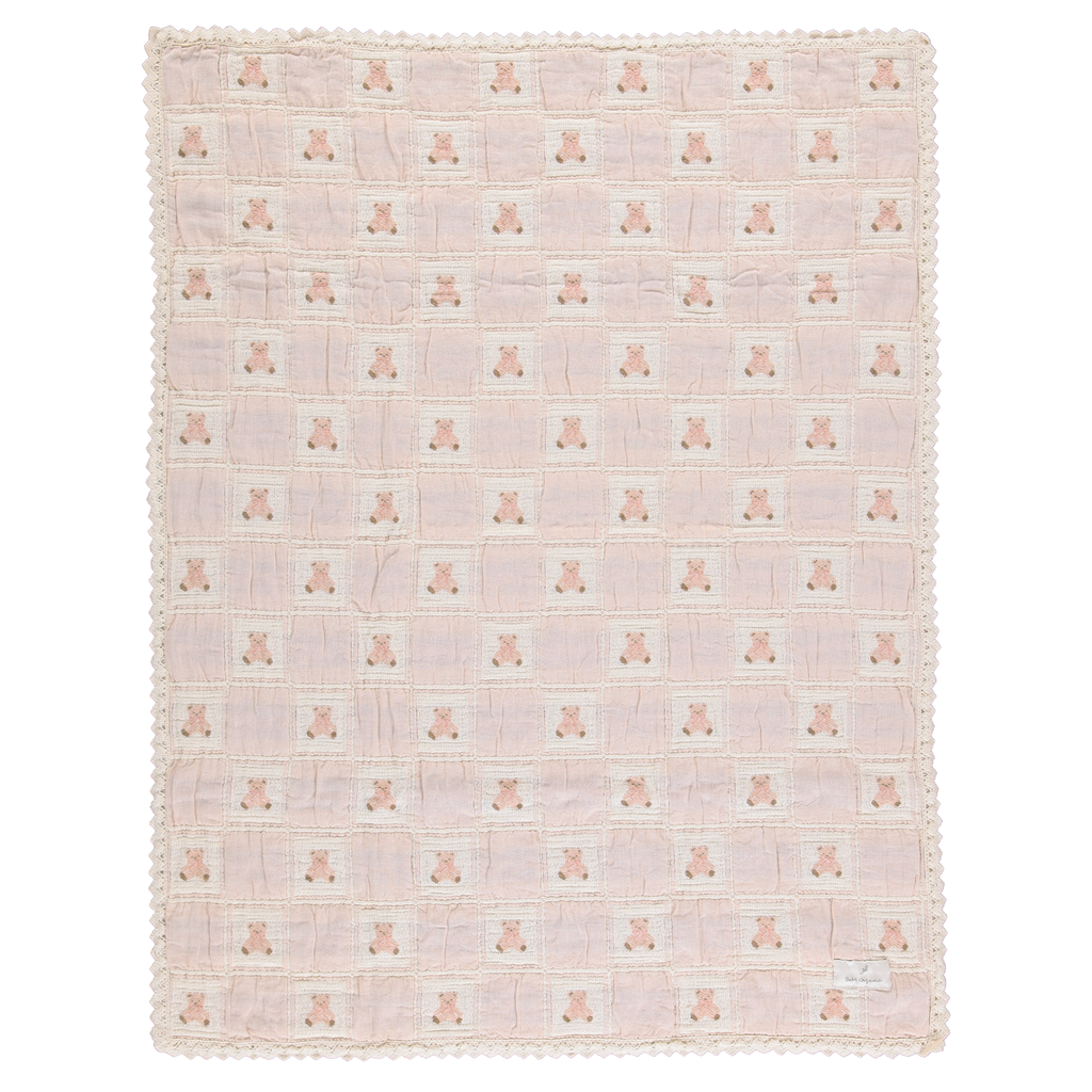 Bebe Organic Teddy Patchwork Blanket
