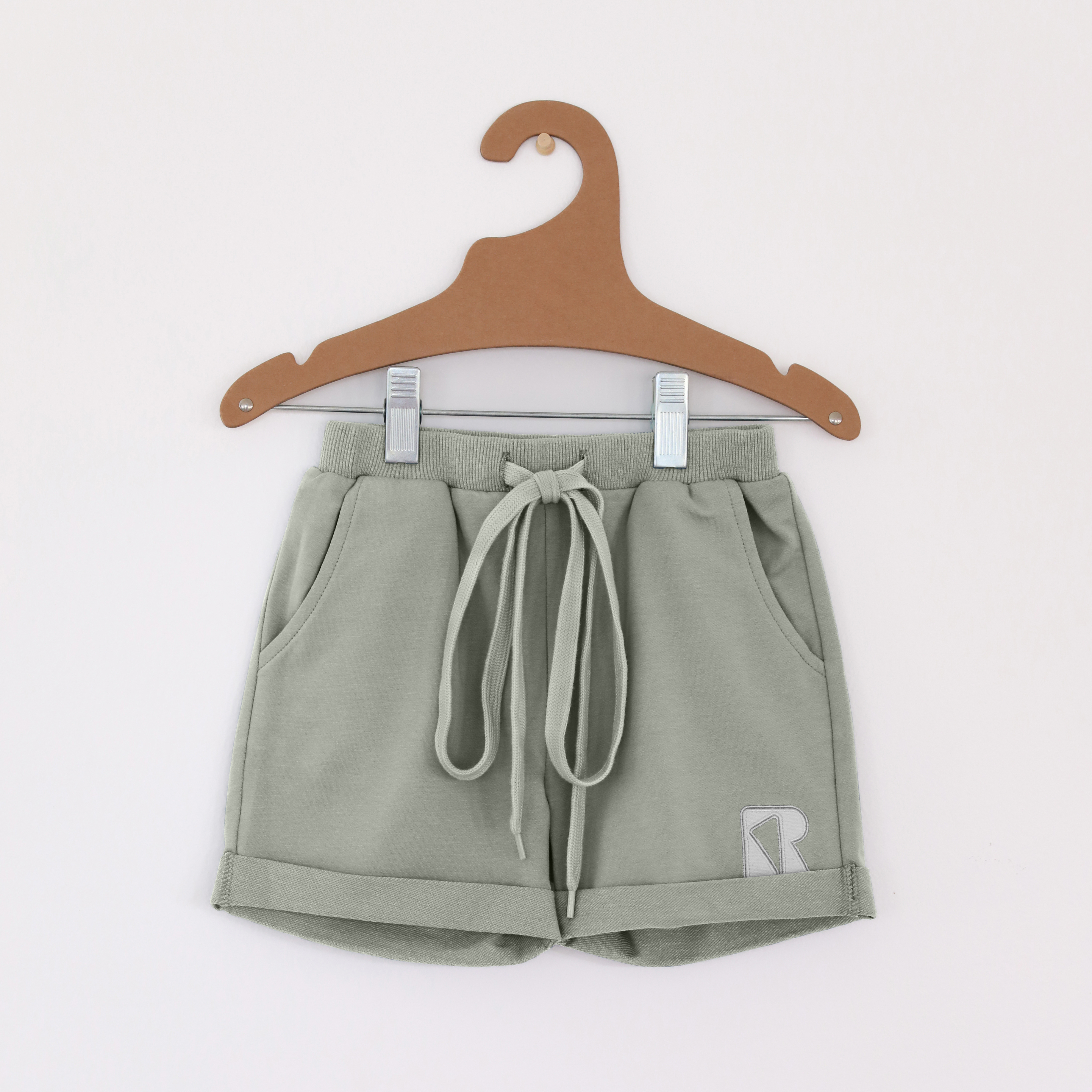 Retro Kid Finn Sea Green French Terry Shorts