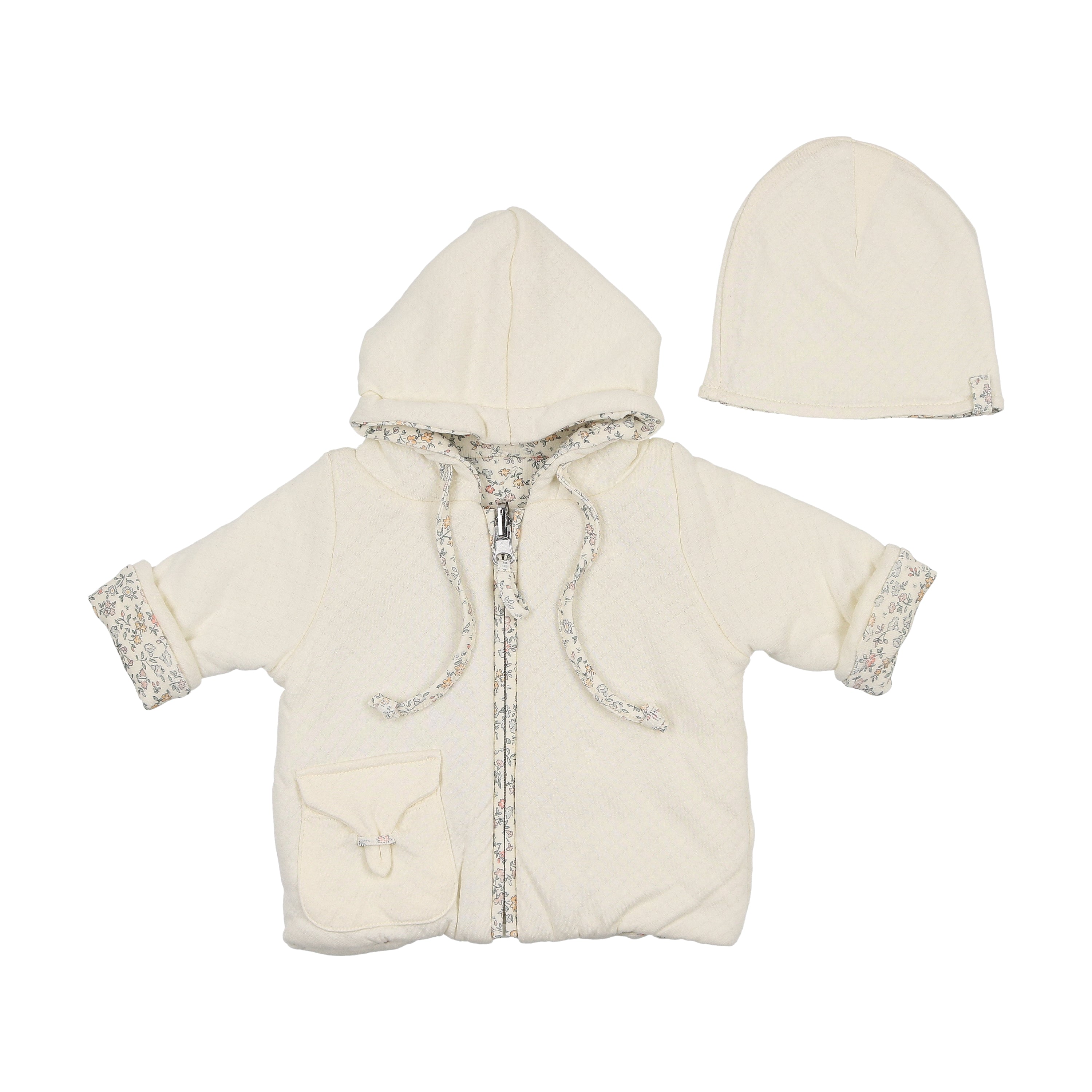 Bee & Dee Boys Cream Shadow Ditsy Jacket